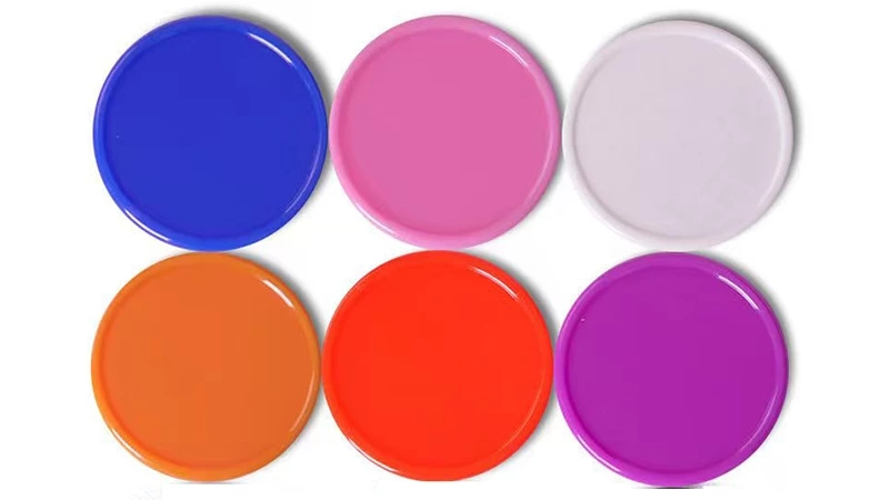 Colored Blank Plastic Coins
